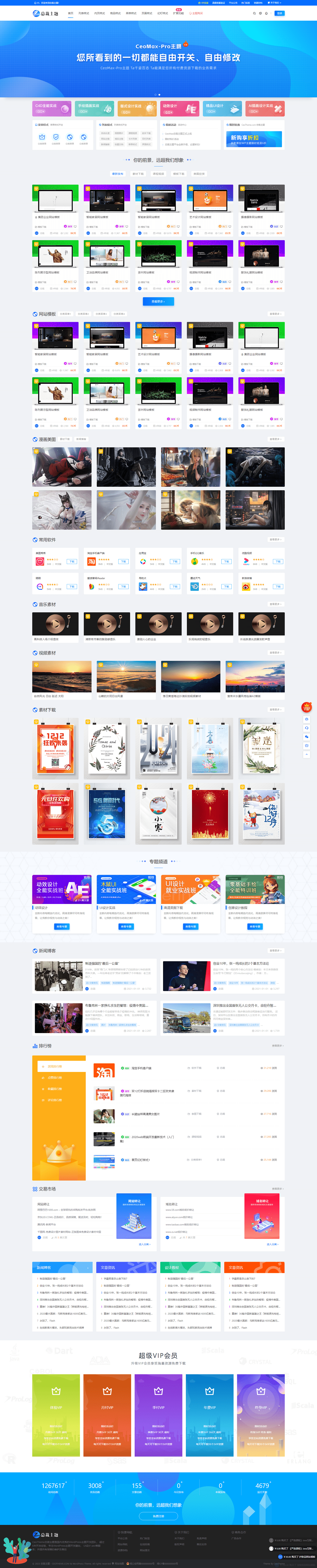 WordPress 资源展示型下载类主题 CeoMax-Pro_v7.6 开心版-编贝网